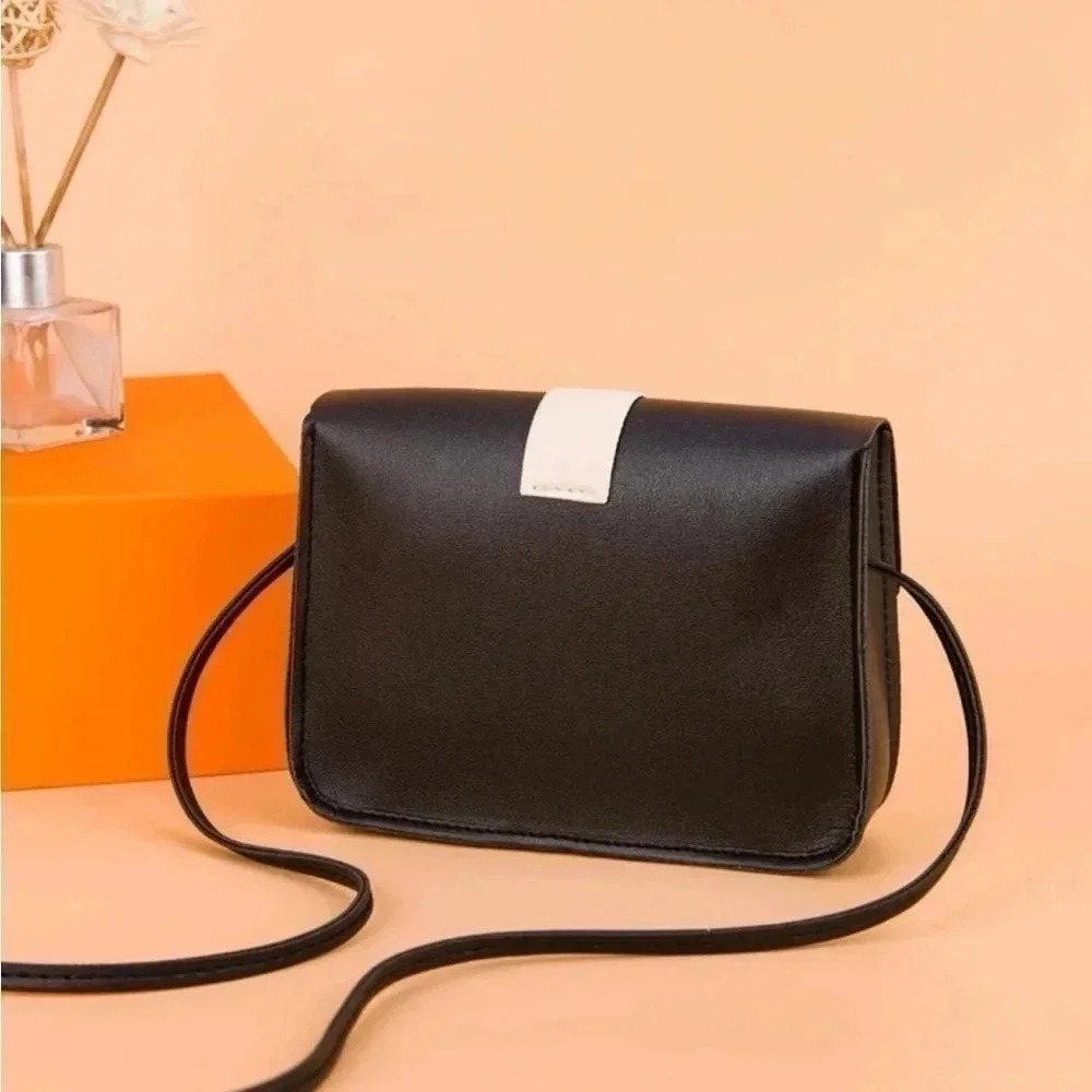 ⚠️Clearance Black And White Color Block Square Crossbody Bag - Picture 5 of 7